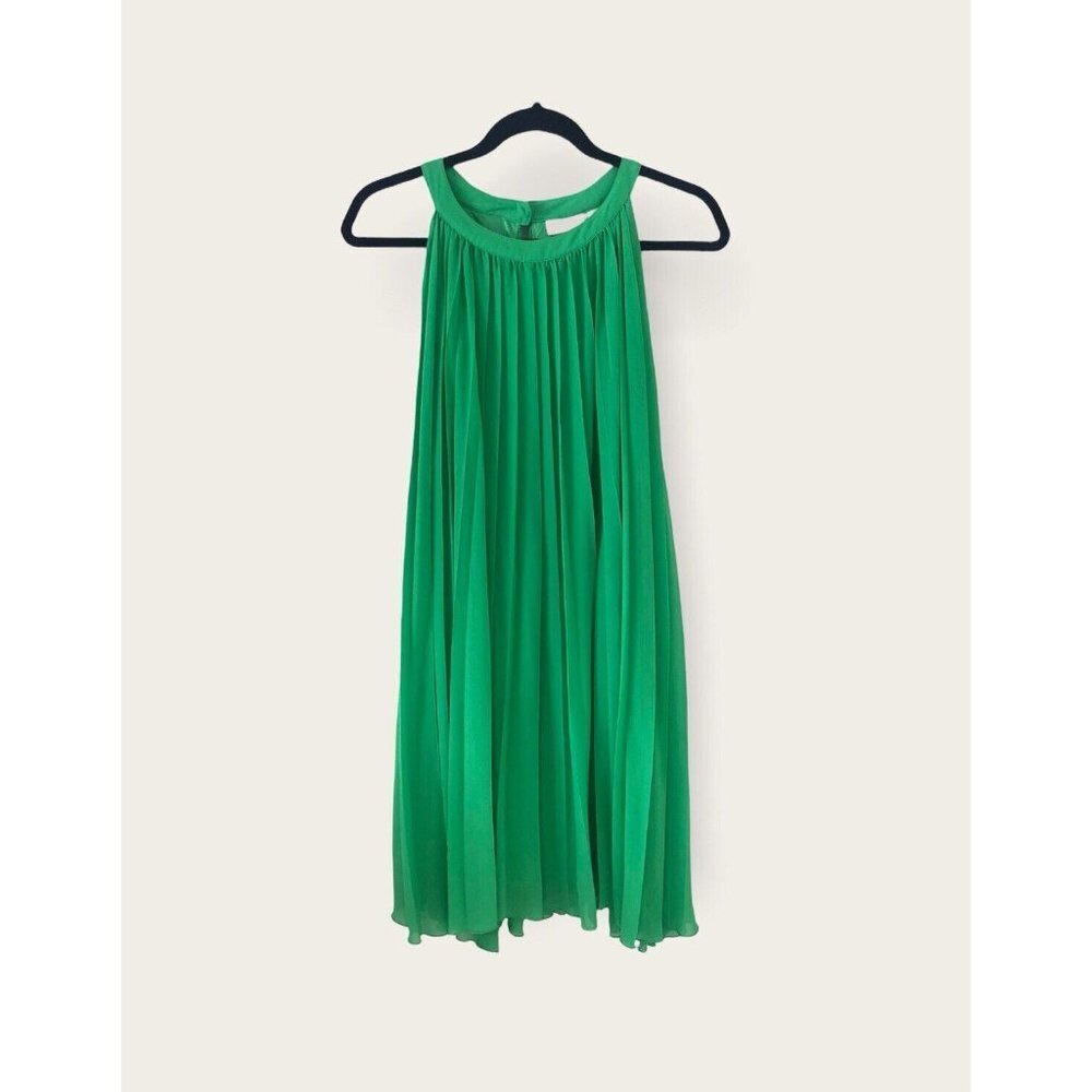 New York And Company Halter Neck Pleated Mini Dress Size S - Picture 13 of 14